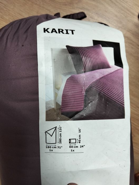 Manta acolchoada nova Roxa