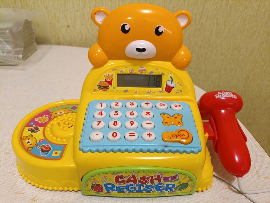 Дитячий касовий апарат для гри в супермаркет