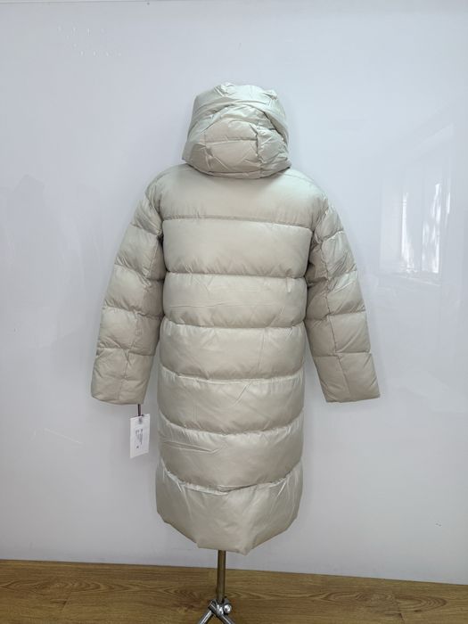 Женский удлиненный пуховик CLASNA полномерный, большие размеры