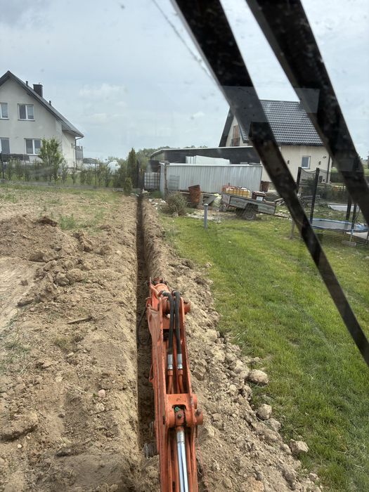 Usługi Minikoparką  Wykopy, Fundamenty, Przyłącza