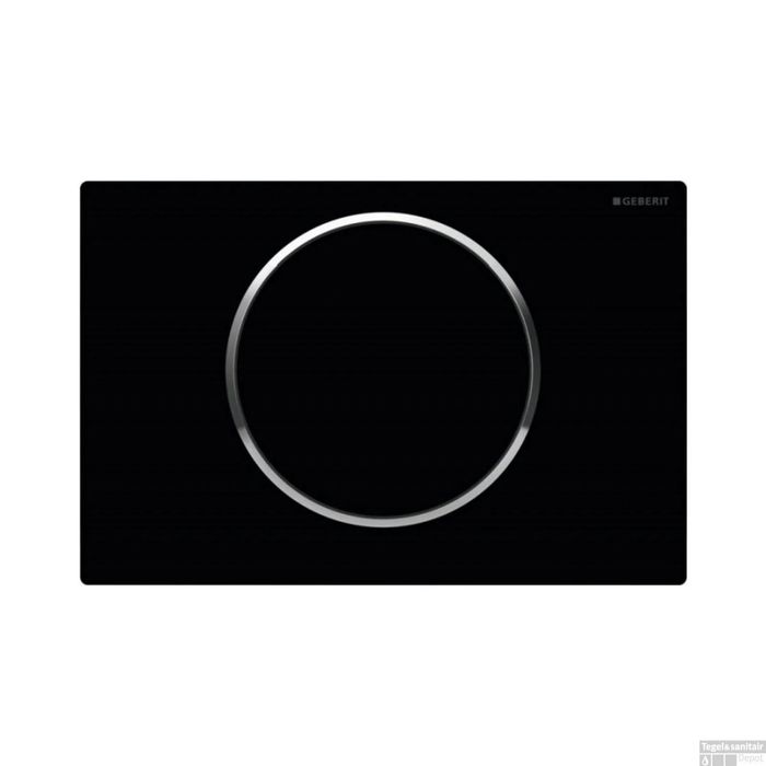 Placa de descarga preta SIGMA10 da Geberit