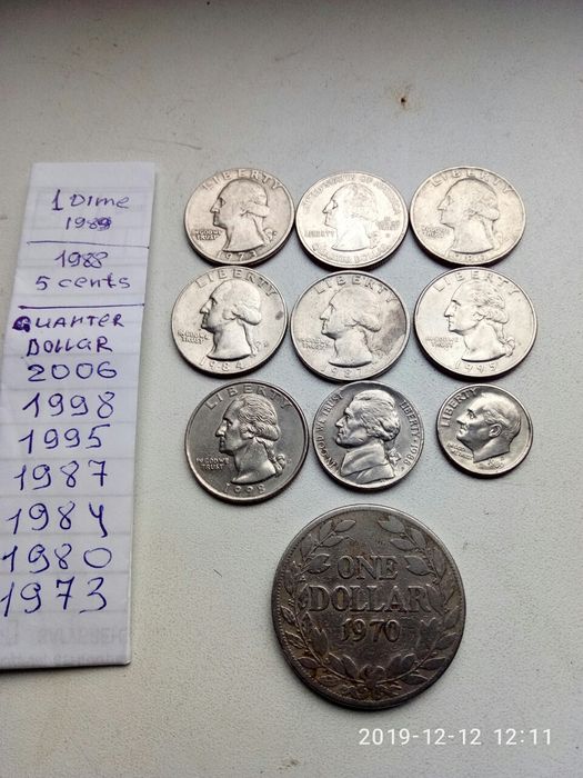 Коллекция монет, доллар