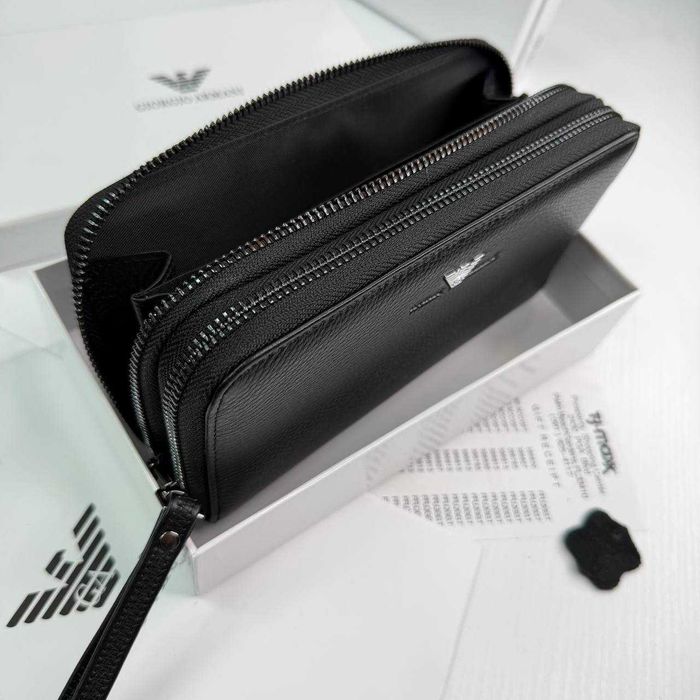 Шкіряний гаманець Armani