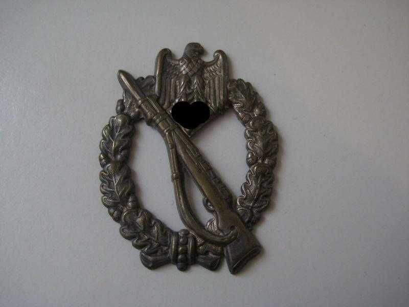 Crachá Infantaria WH Assalto s/ Pino - WW2 - Nazi - 3º Reich