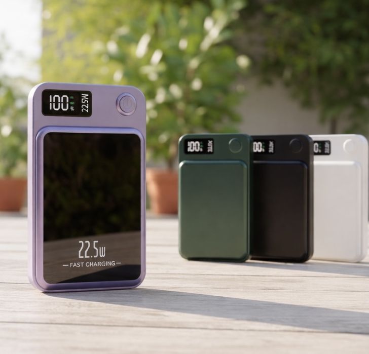 АКЦІЯ‼️МАГСЕЙФ‼️Магнітний Power Bank 10000mAh 22.5 + LED дисплей