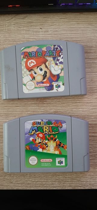 Nintendo 64 cartridge 2 szt. Mario Party i Super64 Mario