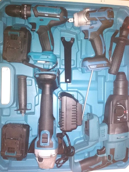 Набор бесщеточного Шуруповерт УШМ Перфоратор Гайковерт аккумуляторного