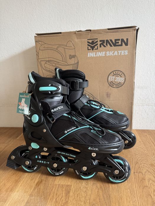 Rolki Raven Pulse Black/Cyan 40-43
