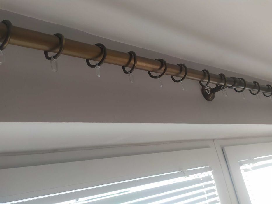 Karnisze mosiężne kolor antico 300 cm + 240 cm