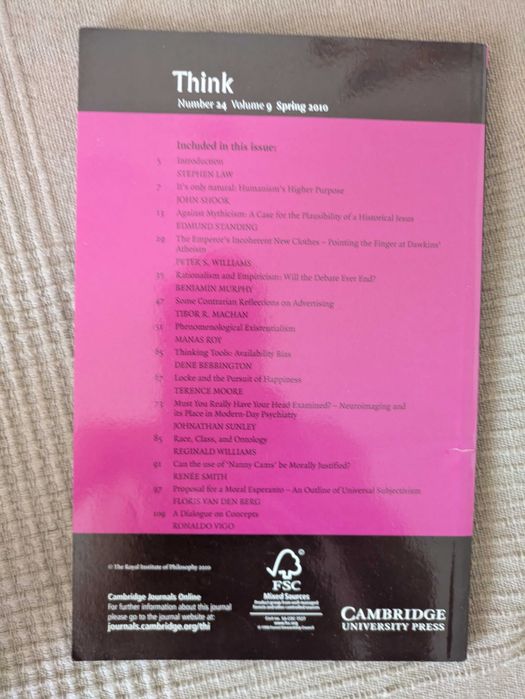 Livro Think: Philosophy for Everyone