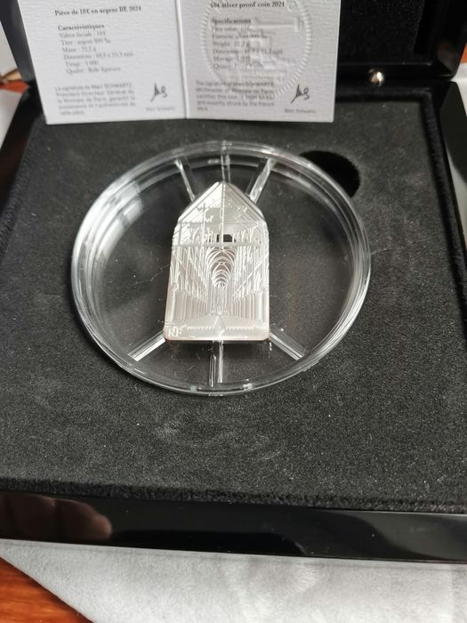 Moeda prata Notre-Dame