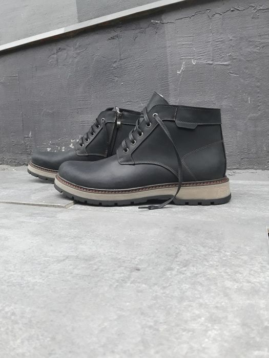 Чоловічі  чоботи зимові с натуральної шкіри