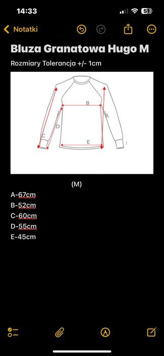 Bluza Hugo Granatowa męska M