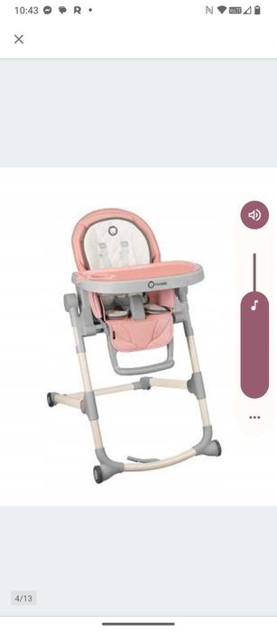 Zestaw łóżeczko i krzesełko do karmienia lionelo