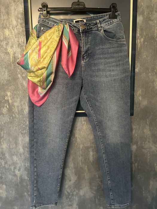 Spodnie jeans Roberta Biagi z mega apaszką r.44/L