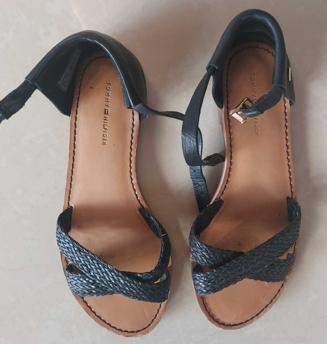 Sandały skórzane Tommy Hilfiger