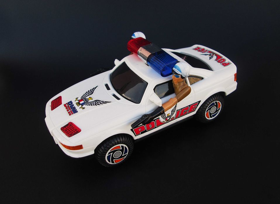 Antigo Brinquedo a Pilhas POLICE CAR BMW 850 by WEI MEI TOYS Taiwan