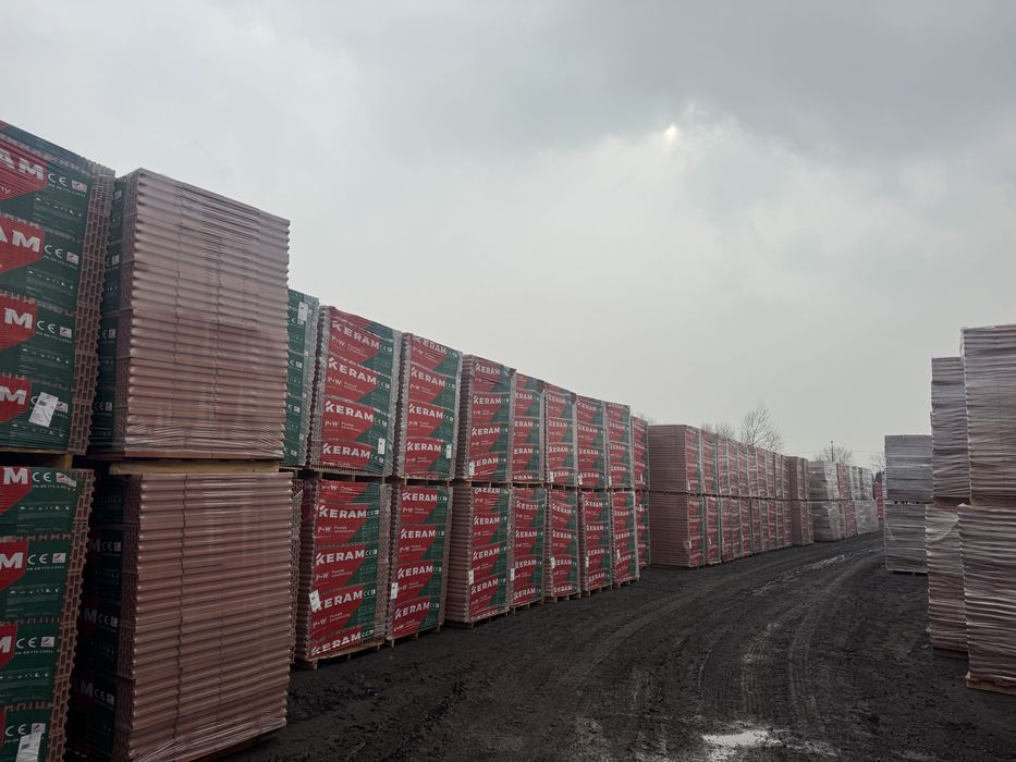 Pustak ceramiczny 25 PW porotherm bloczek beton h+h Glika  Termoton  Keram Leier