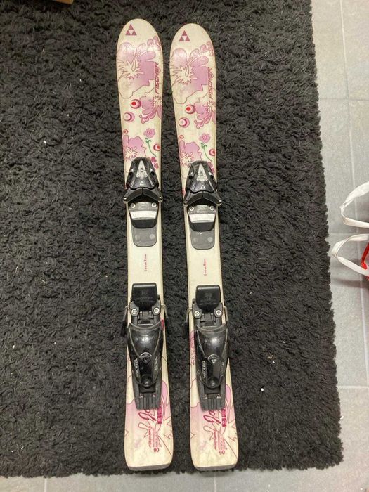 Narty Fischer 90 i buty 20,5 Rossignol dla dziewczynki