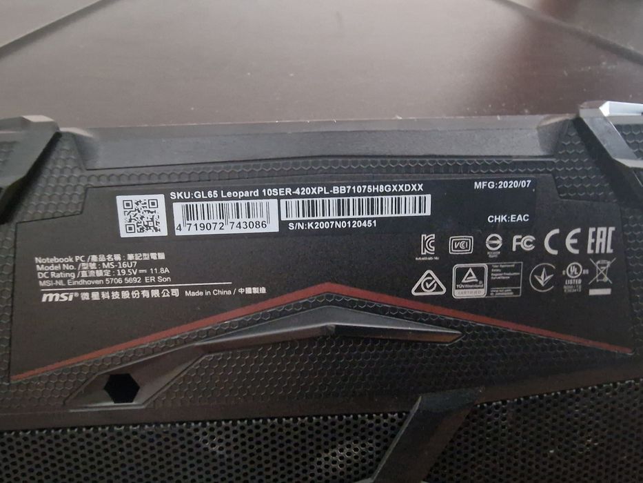 Laptop msi gamingowy