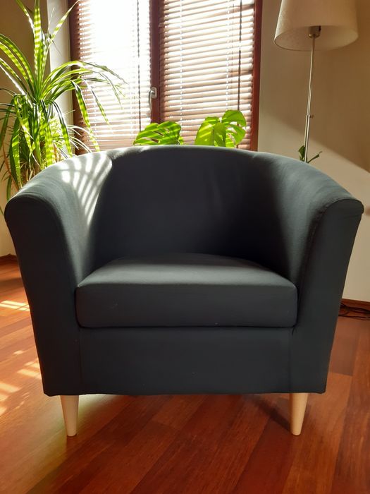 Fotel IKEA szary.