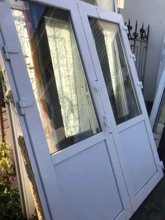 ДВЕРЬ двойная входная группа REHAU размер 2250 выс 1790 ширина