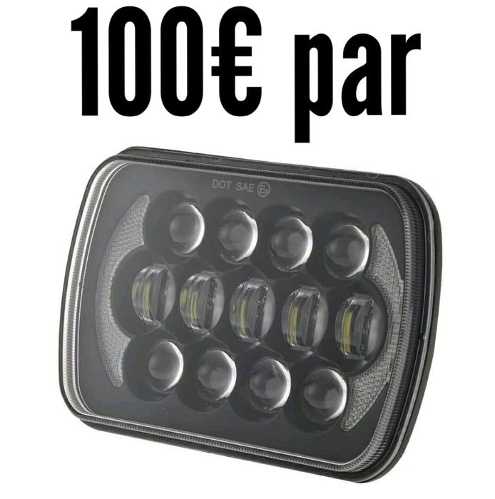 Ópticas led 7 polegadas