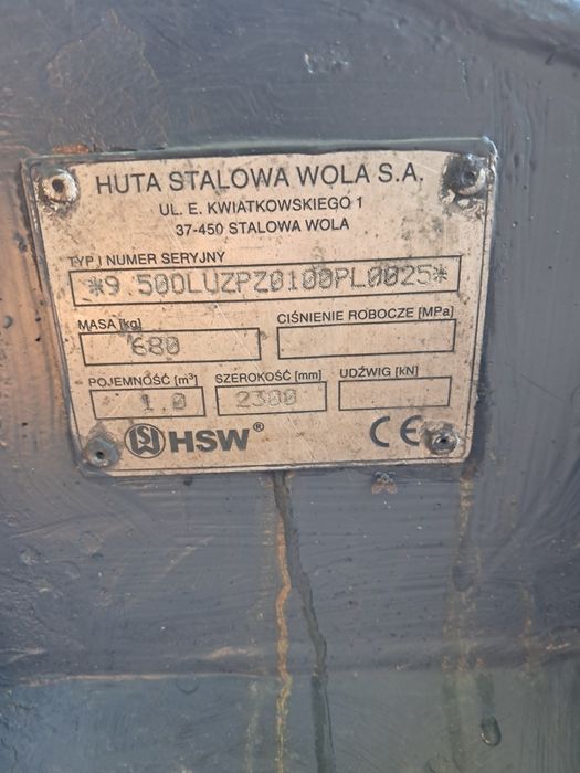 łyżka do koparko- ładowarki