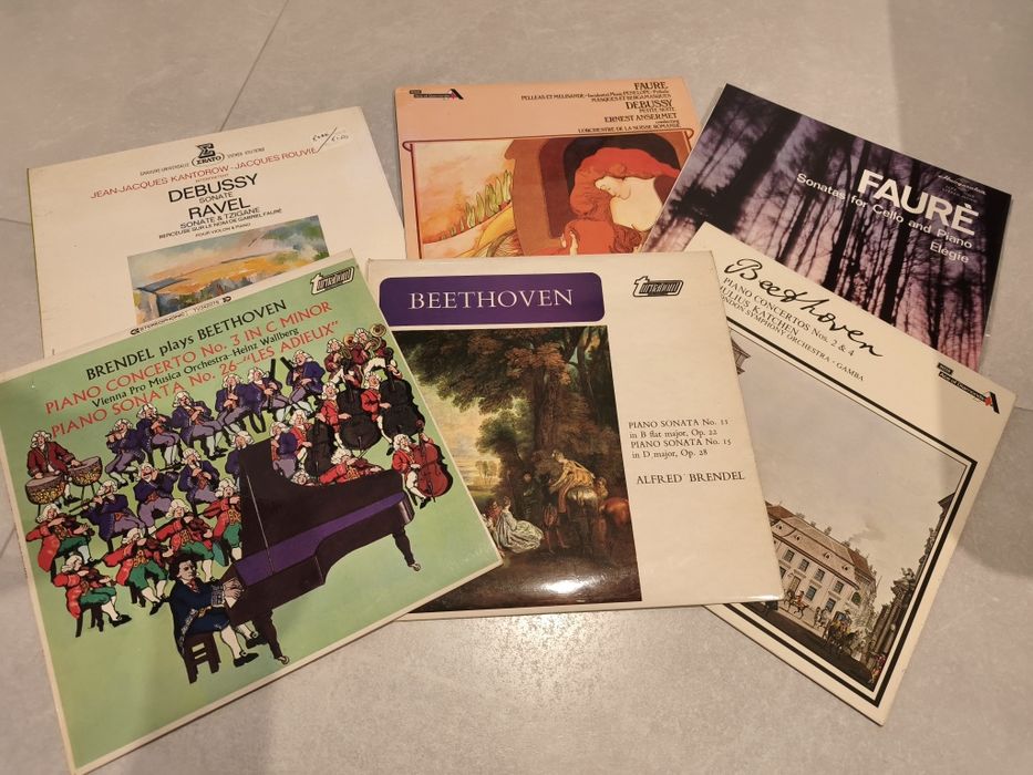 Beethoven Faure Ravel Brendel muzyka klasyczna x6szt płyta płyty winylowe

Płyty w stanie bardzo dobry bez najmniejszej rysy.
