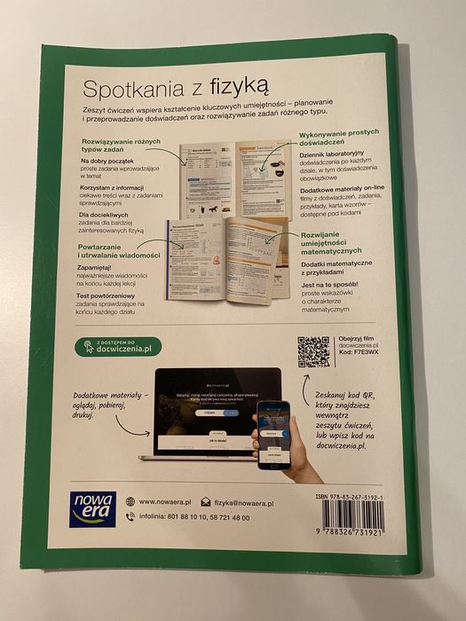 Ćwiczenia do fizyki, klasa 7 Nowa Era