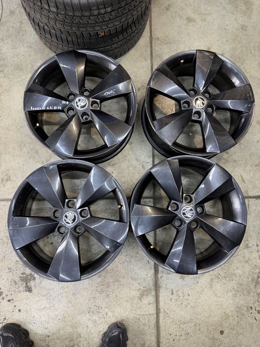 Felgi aluminiowe 5x112x17 6.5J ET38 SKODA ORYGINAŁ VW SEAT AUDI