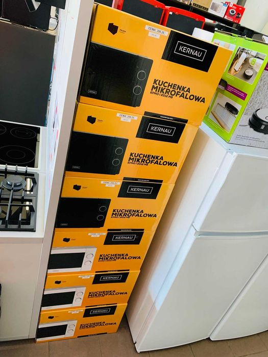 Kuchenki Mikrofalowe Polskiej Marki Kernau Białe i Czarne / WYSYŁKA!