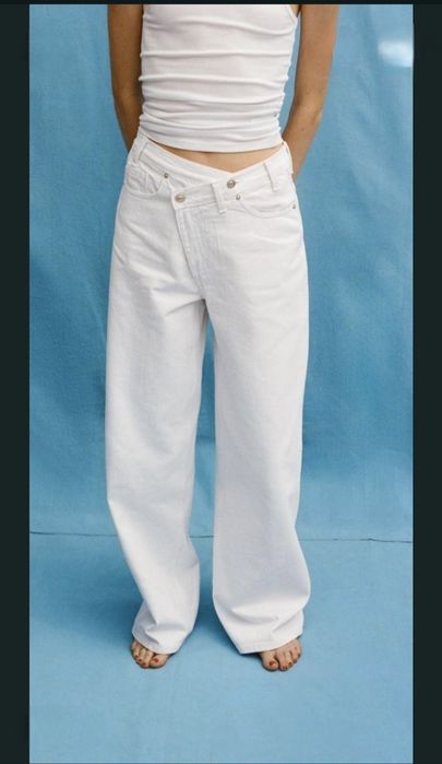 Джинсы Zara WIDE LEG  р 36 , 34