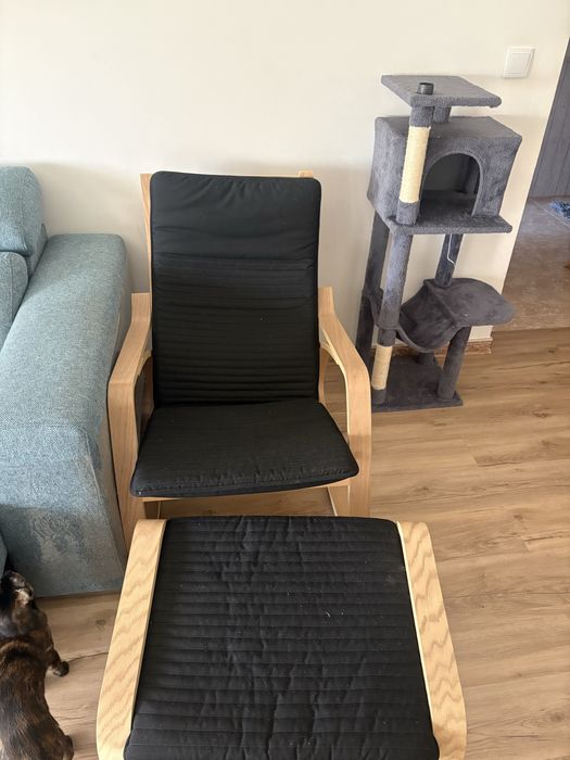Vendo sofa + Cadeira com repousa pes