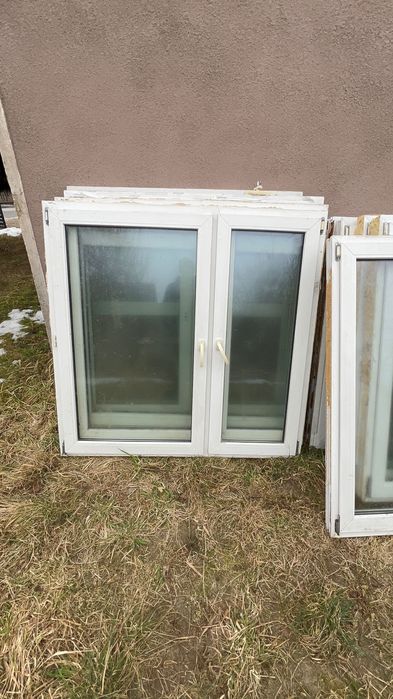 Okna PCV 146,5x143,5 z demontażu