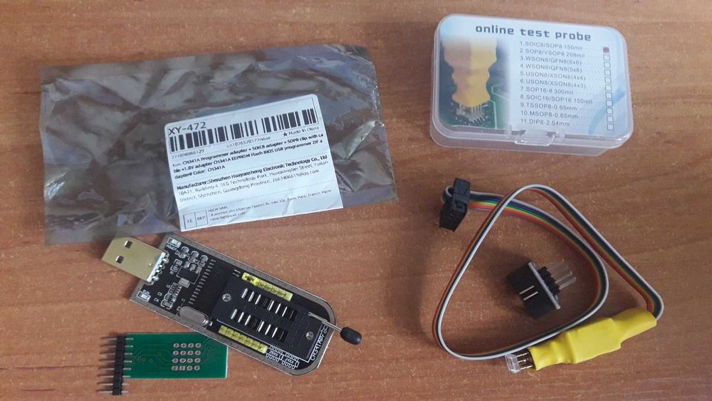 Moduł Sonda testowa + programator CH341A -  nowe
