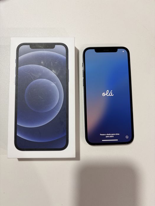 iPhone 12 128GB Preto – Bom Estado + Caixa
