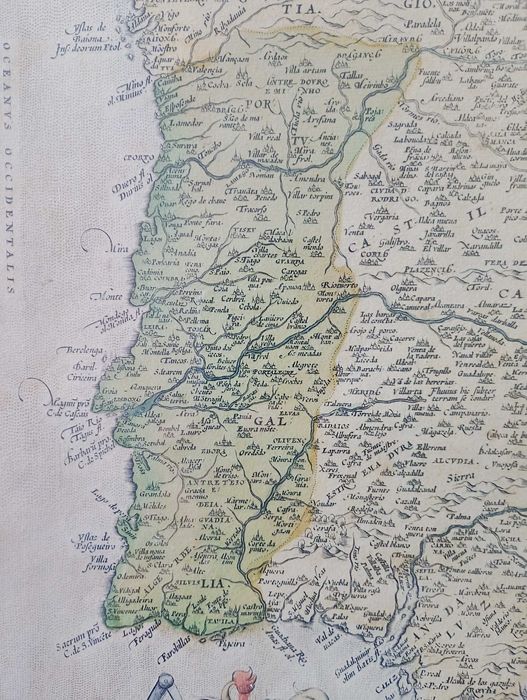 Mapa do séc. XVI Península Ibérica