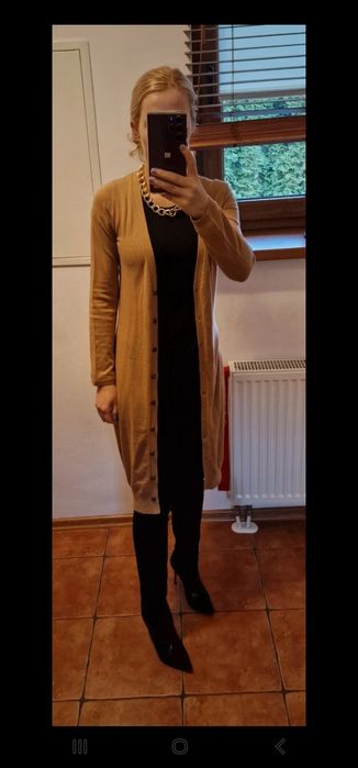 Kardigan beżowy rozmiar 36