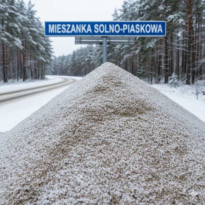 MIESZANKA Soli z PIASKIEM sól drogowa KURIER gratis