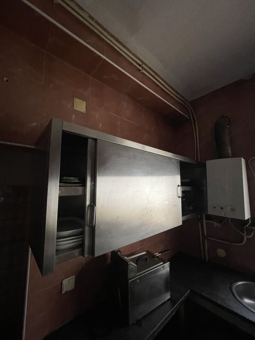 Armário inox parede