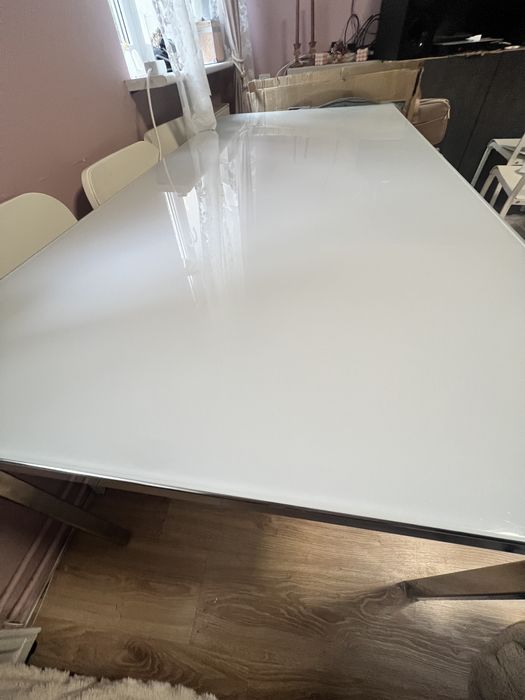 Duży szklany stół 180x80