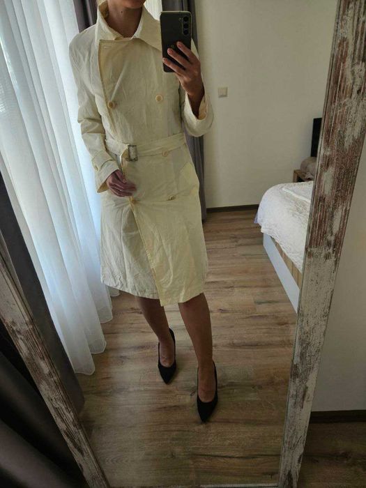 Max Mara weekend бежевый плащ тренч размер L