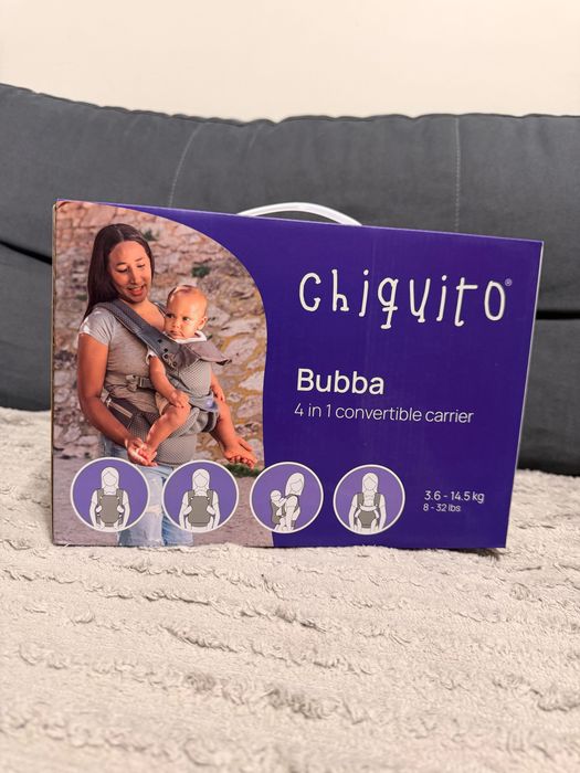 Ergonomiczne nosidełko Chiquito 3,2–15 kg – ciemnoszare