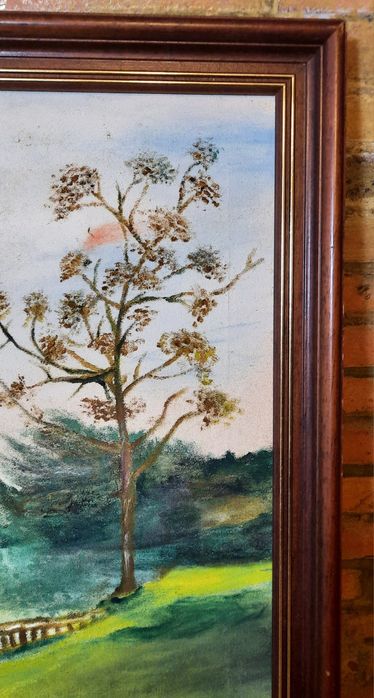 Quadro pintura paisagem a óleo