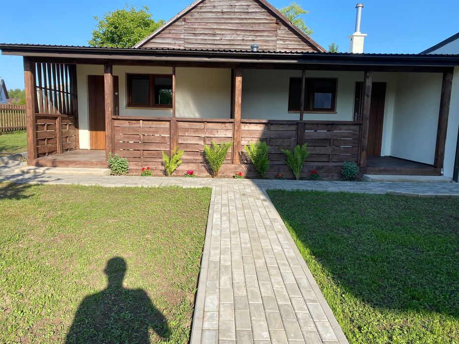 Domek z balią/jacuzzi nad jeziorem na mazurach