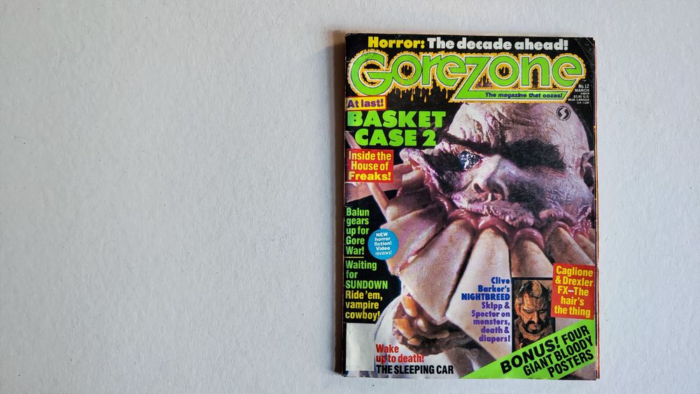 Revista Gorezone, edição nº 12, publicada em março de 1990