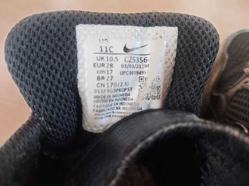 Детские кроссовки кеды nike air max sc ps 'triple black'