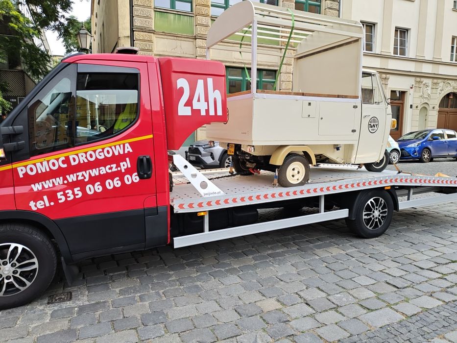 Tania POMOC DROGOWA 24H - laweta Polska Europa. SZYBKO, bez stresu!