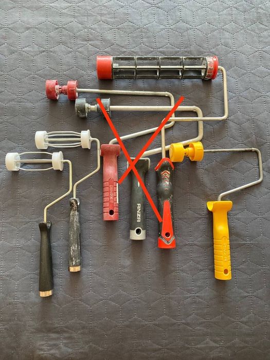 Малярный инструмент: валики, кисти, ручки для валиков